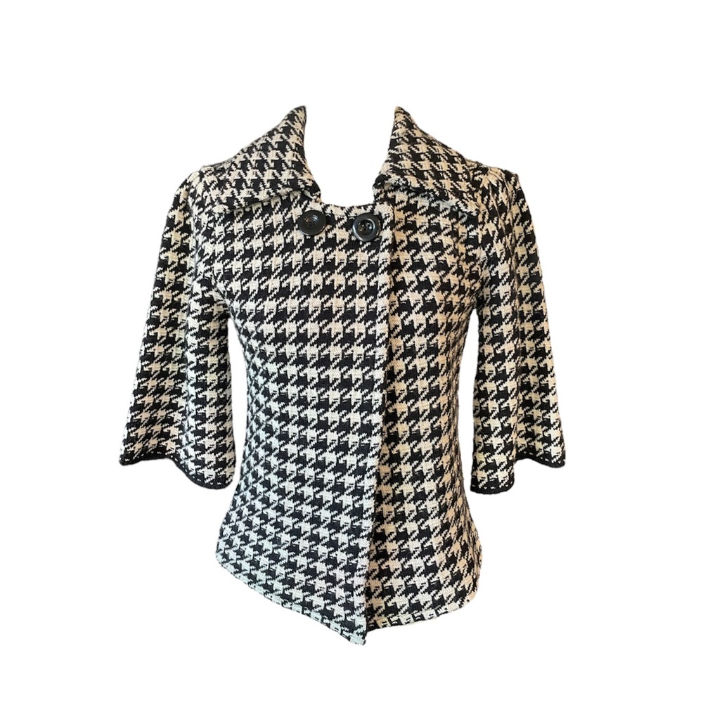 Vintage 3/4 Sleeve Button Front Statement Jacket